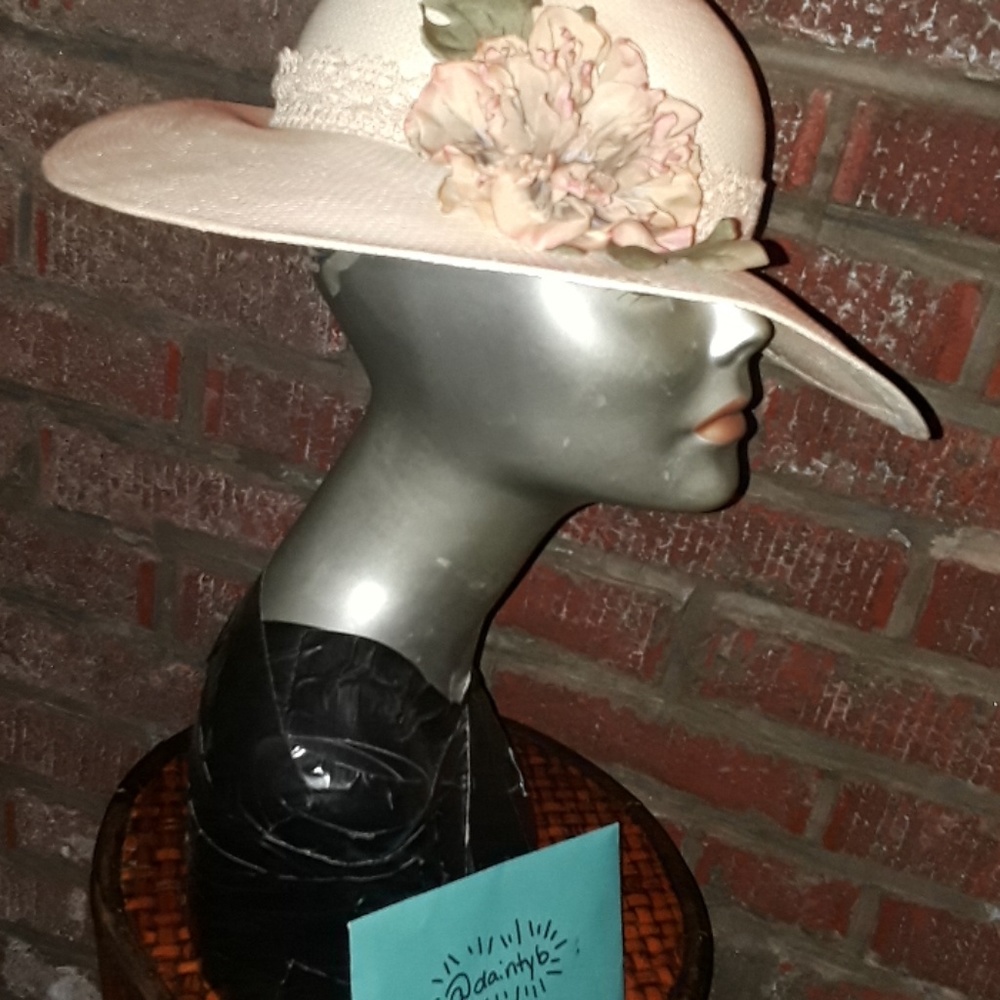 Importina 70s Vintage lace and Straw Boho Hat